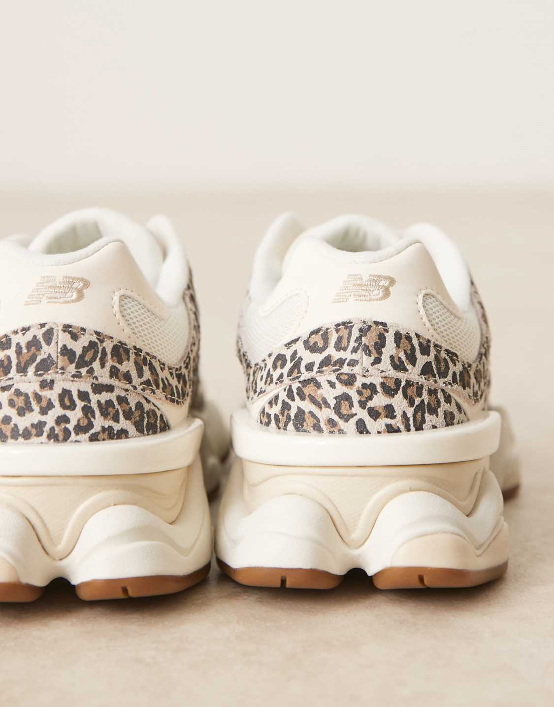 New Balance 9060 sneakers in leopard print